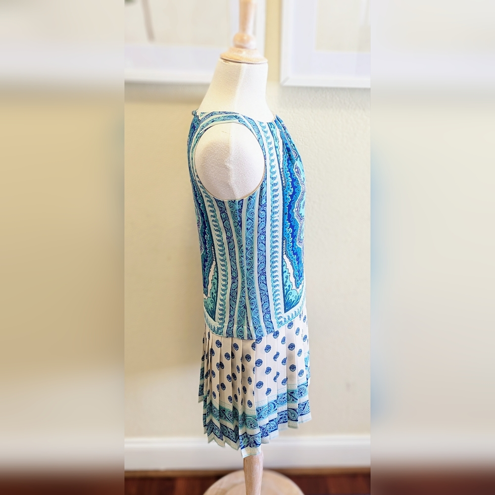 Loft Blue Pattern Dress